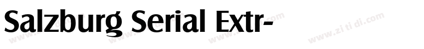 Salzburg Serial Extr字体转换